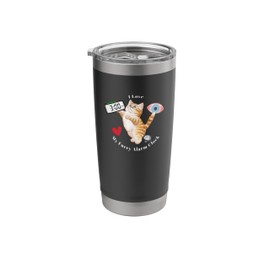 Funny Cat Funny Kitten Alarm Clock 3 am Playful Cat Stainless Steel Insulated Tumbler