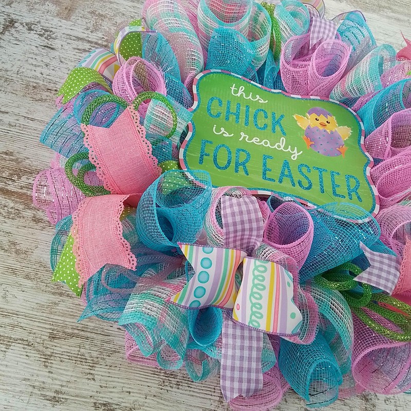 This Chick is Ready for Easter Door Wreath - Easter