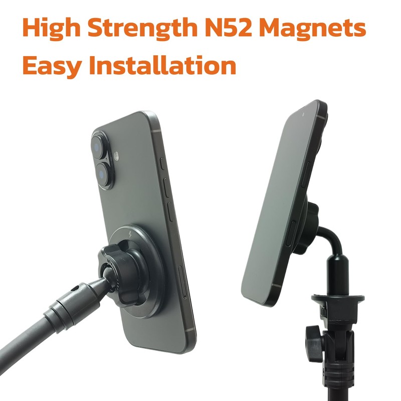 YKI 17mm Magnetic Phone Mount Adapter Compatible with Mag Safe,