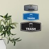 Fancy Trash Sign (Brushed Gold) - Medium (1 Pack)