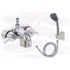 Chrome Clawfoot Tub Add-A-Shower Faucet With HandShower Kit - Fit