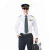 SSKHE 4-Piece Airline Pilot Costume, Pilot Costume Accessories, Role-Playing Party