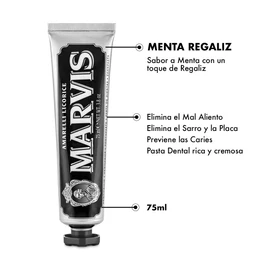 Marvis Pasta de Dientes Menta Regaliz Amarelli 75 ml