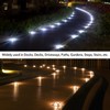 AGPTEK Solar Driveway Lights Outdoor 1 Pack, 2 Color Modes