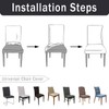 FIGOOO Chair Covers, Set of 6, Stretch Chair Covers for