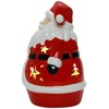 Stephanie Imports Santa Ceramic Christmas LED Tabletop Figurine Statue