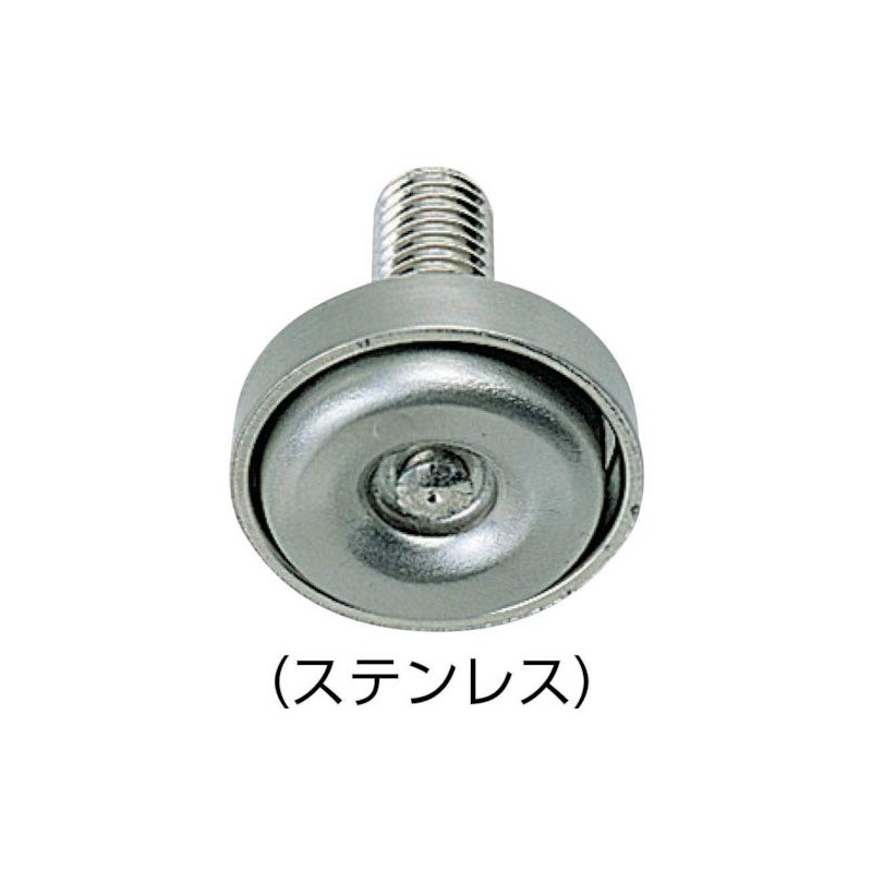 スガツネ工業 ランプ印 ステンレス鋼製アジャスター MKPS型 首振り機構付 MKPS-40N3