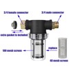 M MINGLE Garden Hose Filter for Pressure Washer inlet Water,