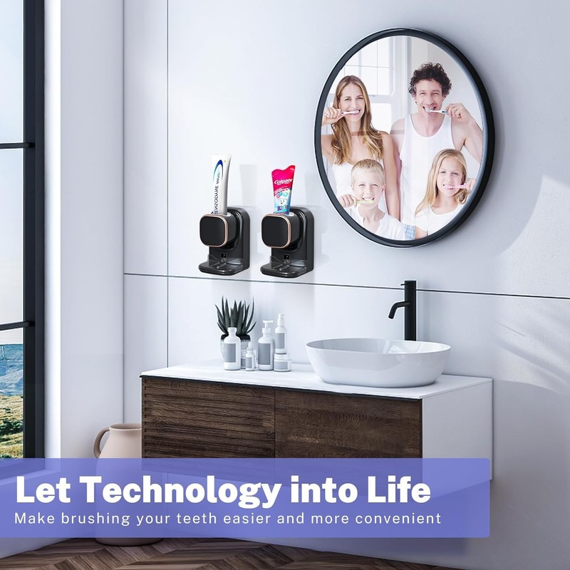 Automatic Toothpaste Dispenser, Wall Mounted Electric Toothpaste Dispenser for Kids