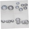 LABRIMP Metal Jelly Molds 6pcs Tart Molds Non Stick for