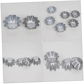 LABRIMP Metal Jelly Molds 6pcs Tart Molds Non Stick for Baking Tarts Pies and Cheesecakes