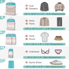 See Through Expandable Compression Packing Cubes, Mesh Travel Packing Cubes