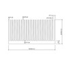 Awxlumv Extra Large Heat Sinks Aluminum 11.81" x2.71" x 1.41"