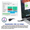chenyang USB 3.0/USB Cオス→マイクロBオスケーブル ポータブルハードディスク用 15cm 2本パック