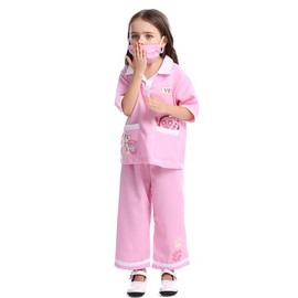 lontakids Kids Animal Doctor Role Play Costume Veterinarian Pretend Play Dress Up Set with Medical Kit (3-6 Years, Pink)