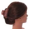 Medium Brown/Golden Marble Effect Acrylic Hair Claw/Hair Clamp - 8cm