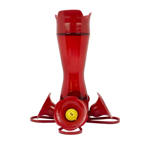 Does not apply Red Pinch Waist Glass Hummingbird Feeder 8