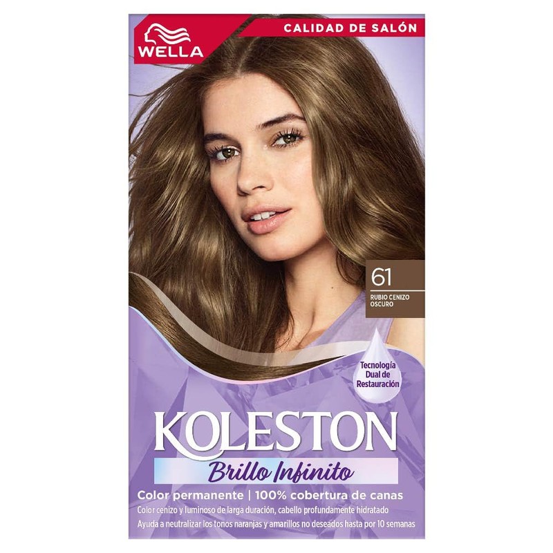 Koleston Tinte Permanente 61 Rubio Cenizo Oscuro