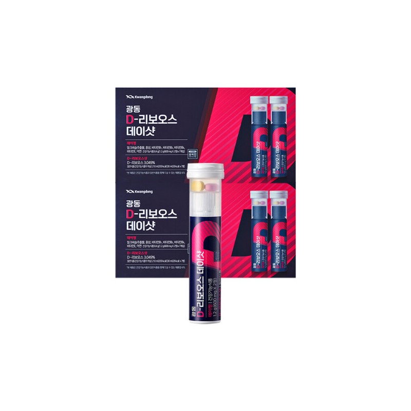 G 광동 D-리보오스 데이샷 (정제 1200mg + 액상 30ml) 2주분