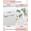 UEAVOID Decorazioni Auto Matrimonio 2 Fiori Bianchi con Ventose |