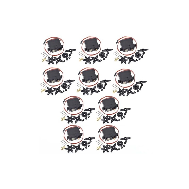 10PCS MG995 0-90-180 Degrees Metal Gear Servo for Torque Digital