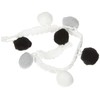 Rayher 55853573 Pom Pom Trim, Ball Fringe Ribbon for Sewing,