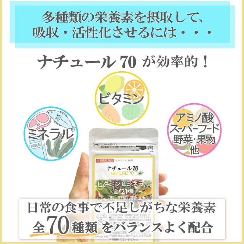 マルチビタミン ミネラル 野菜 果物 酵母 アメリカ サプリ 30日分 自然 天然