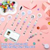 15pcs White Beadable Badge Reels Making Kits - Beaded Blank