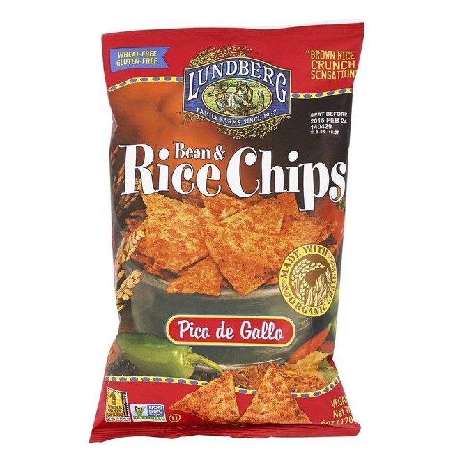 Lundberg Rice Chips, Pico de Gallo, 6 oz