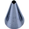 1002 Tiger Crown Base, Silver, 0.7 x 1.2 inches (18 x 30 mm), Small #7 Brass, Chrome Plated, Round Tip, Large, Diameter 0.14 inch (3.5 mm)