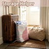 2PCS Large No Pump Vacuum Storage Bags,Press& Seal, No Pump