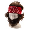 Stoner Costume Set Wig Beard and Bandana - Cheech and