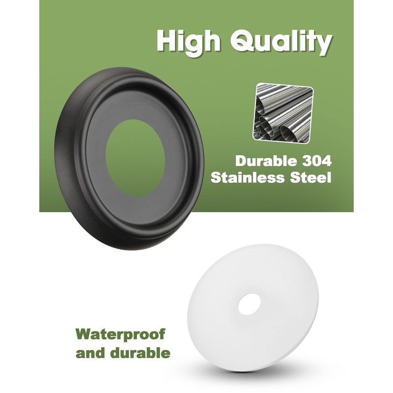 OrgCreator Tub Spout Cover Ring with Seal Back Hole Cover