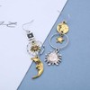 Xduargs Boho Lange Mond Stern Sonne Ohrringe Gold Sonnenaufgang Stern