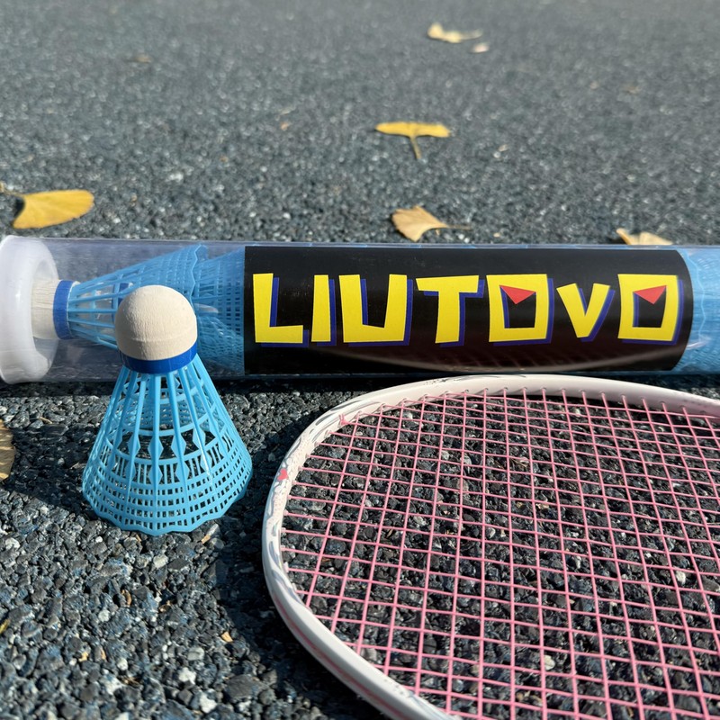 LIUTOVO 12 Packs Nylon Badminton Shuttlecocks Birdies Nylon Feather Shuttlecocks