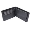 LEAS Men's Wallet Extra Thin with RFID Protection, Flap and
