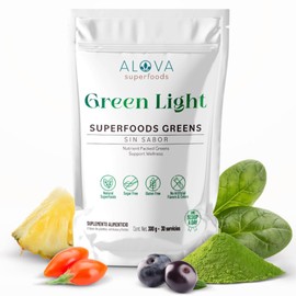 Jugo Verde en Polvo con Colágeno Hidrolizado  Sin Azúcar  Matcha  Espirulina  Goji  Acaí  Colágeno  9 Superfoods  300g 30 Servicios                   