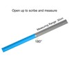 sourcing map Folding Straight Ruler 30cm Metric Aluminum Alloy Ruler