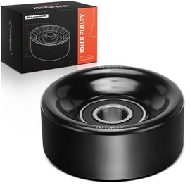 A-Premium Belt Idler Pulley Compatible with Ford F-250, F-59 Commercial Stripped Chassis, F-Super Duty, Taurus, E-350 Econoline Club Wagon & Nissan Frontier, Xterra & Honda Passport & Infiniti M45