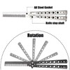 Tomuvpzn Butterfly Comb, 2 PCS Stainless Steel Folding Practice Hair