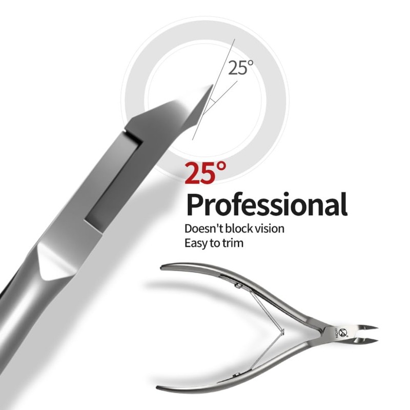 IVON Salon-Quality Cuticle Trimmer, Premium Stainless Steel Cuticle Cutter for