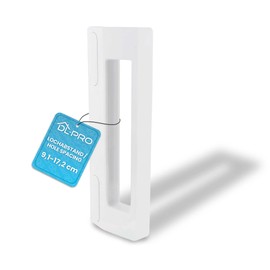 DL-pro Universal Fridge Door Handle 9-17 cm Mounting Distance 18.8 cm Length Replacement Handle for Fridge Freezer Fridge Freezer Combination White for Bosch Siemens LG AEG Miele etc.