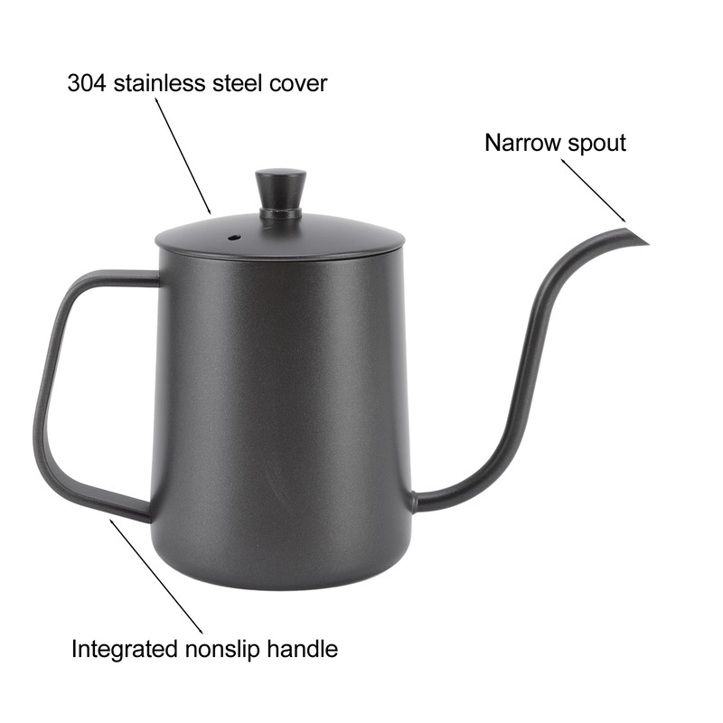 Pour Over Coffee Kettle Stainless Steel Handheld Narrow Drip Spout