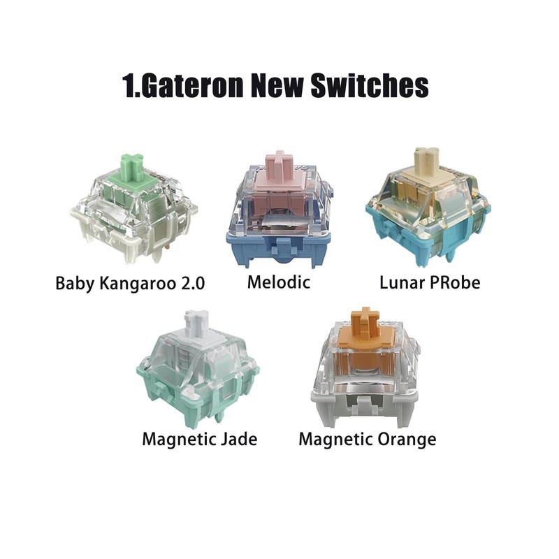 Gateron Series New and Classic Mechanical Keyboard Switches Sample Pack