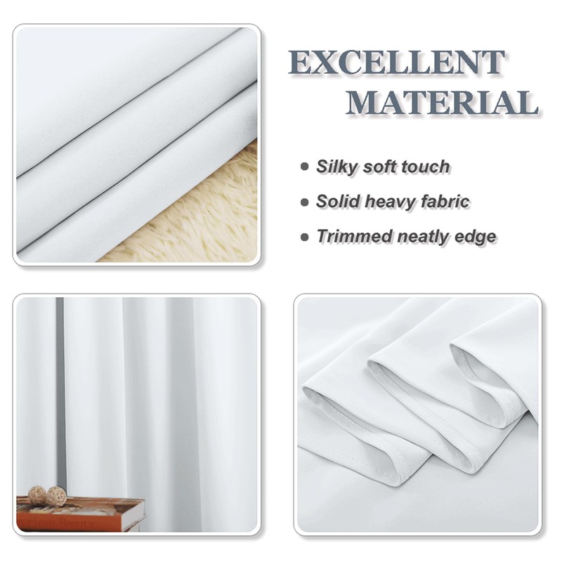 PONY DANCE Kitchen Curtains, Short Living Room Panel Curtains, Opaque
