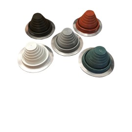 EAGLE 1: #3 Metal Roof Pipe Flashing Boot - Cut to Fit Almost Any Pipe - Flexible & Adjustable Roof Jack Pipe Boot - (Red)