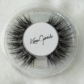 Karen Garrido Pestañas Postizas Mink de Aspecto Natural que sirven como extensión de Pestañas 3d Mink hair pestañas, Son Pestañas mink 3d Originales para extension de pestañas 3d (3D/024)