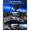 NHOPEEW 4 Channel Front and Rear Dash Cam for Cars
