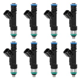 0280158138 Upgraded 5.4L Fuel Injector Set of 8 for Ford F150 F250 F350 Super Duty 2007-2010 E-150 E-250 E-350 E-450 5.4L 2003-2009, for Lincoln Mark LT 5.4L 2007-2008 OE# 62402 7C3Z9F593A 0280158138