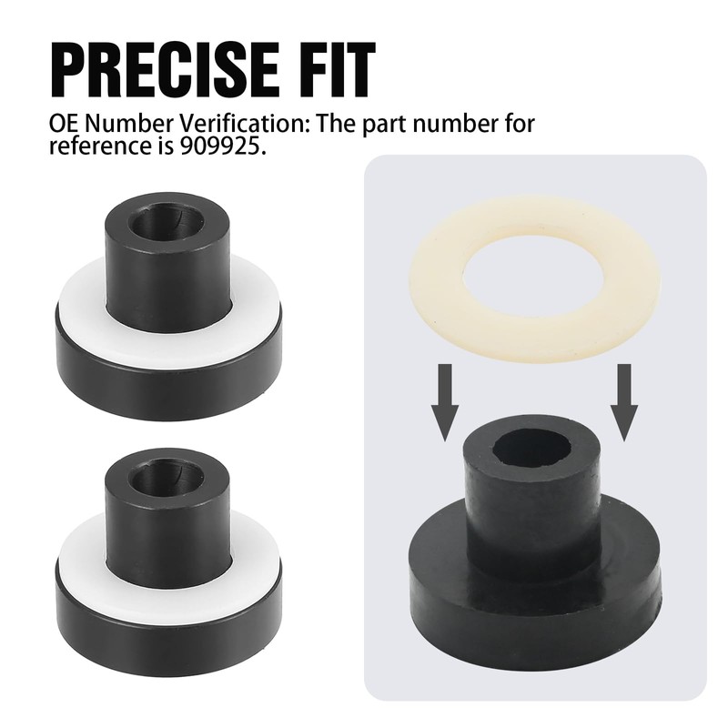 Saihisday 909925 Derlin Window Bushing Side Window Bushing Kit Replacement